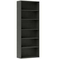 BÜCHERREGAL 60/24/158,5 cm Schwarz - Brombeere, Karton (60/158.5/24cm)