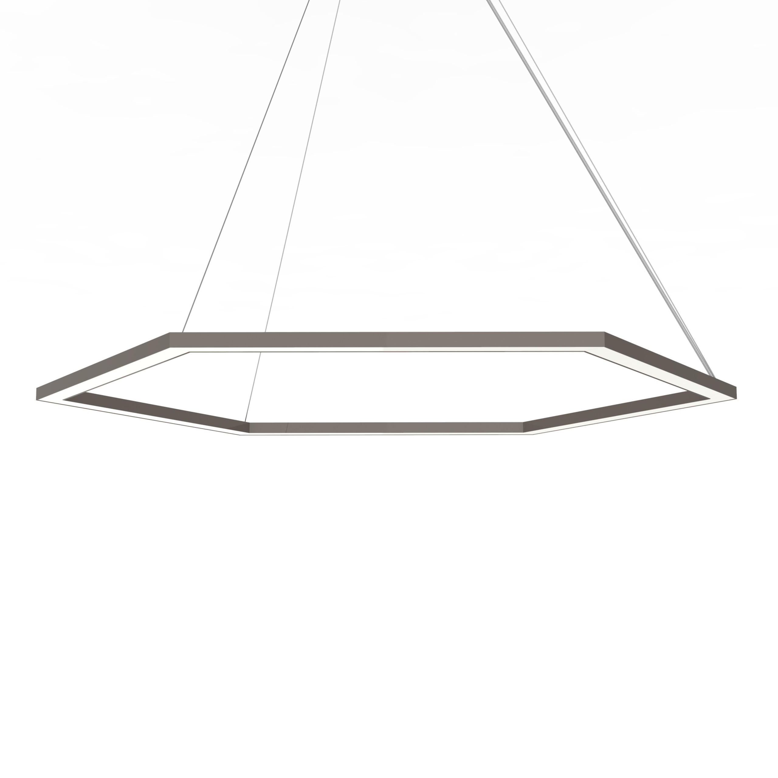 Lumicom Led-Hängeleuchte Graubraun 90x100x1.6 cm