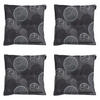 SITZKISSEN Kreis 50/50 cm 4er-Set - Grau, Textil (50/5/50cm) - Madison