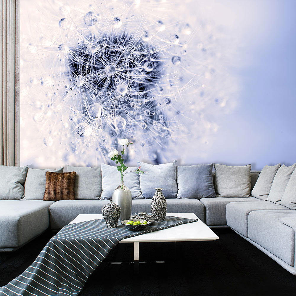 VLIESTAPETE Blau 400/280 cm - Blau/Pink, Textil (400/1cm) - KUNSTLOFT