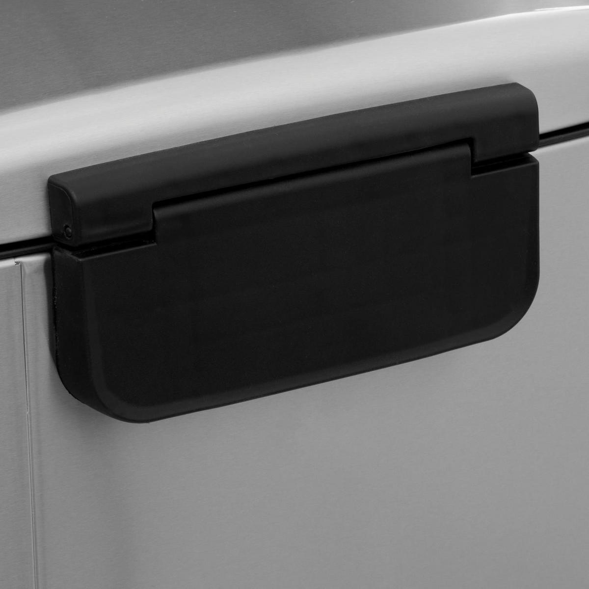 MÜLLEIMER Edelstahl 50 l 44/37,5/66 cm - Grau, Metall (37.5/66/44cm) - 5five Simply Smart