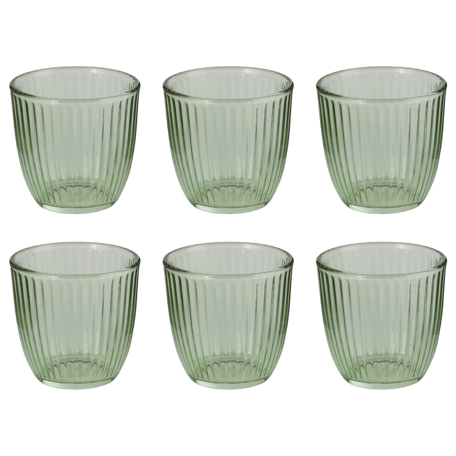 TRINKGLÄSER (6er Set) Linee 290 ml - Grün, Glas (0.29L) - Butlers