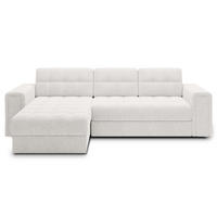 ECKSOFA BLENDI - Weiß (Royal 01) - Weiß, Holzwerkstoff (260/150cm) - Möblo