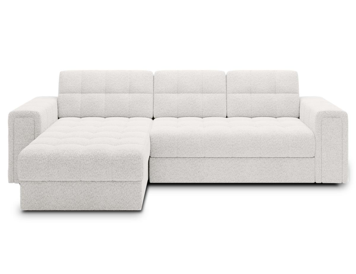 ECKSOFA BLENDI - Weiß (Royal 01) - Weiß, Holzwerkstoff (260/150cm) - Möblo