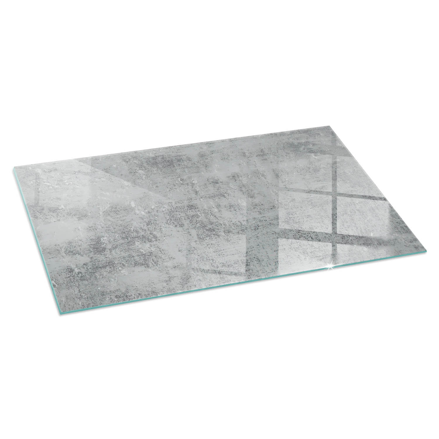 ArtPrintCave Glasplatte Grau 100x50x0.4 cm
