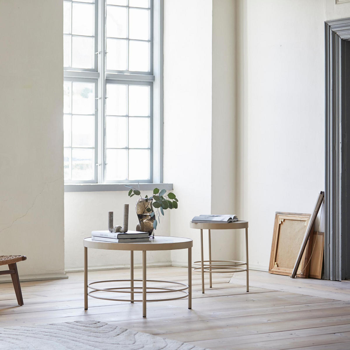 COUCHTISCH JUNGO Beige 80x80x51 cm - Beige, Metall (80/80/51cm) - FURNLUX