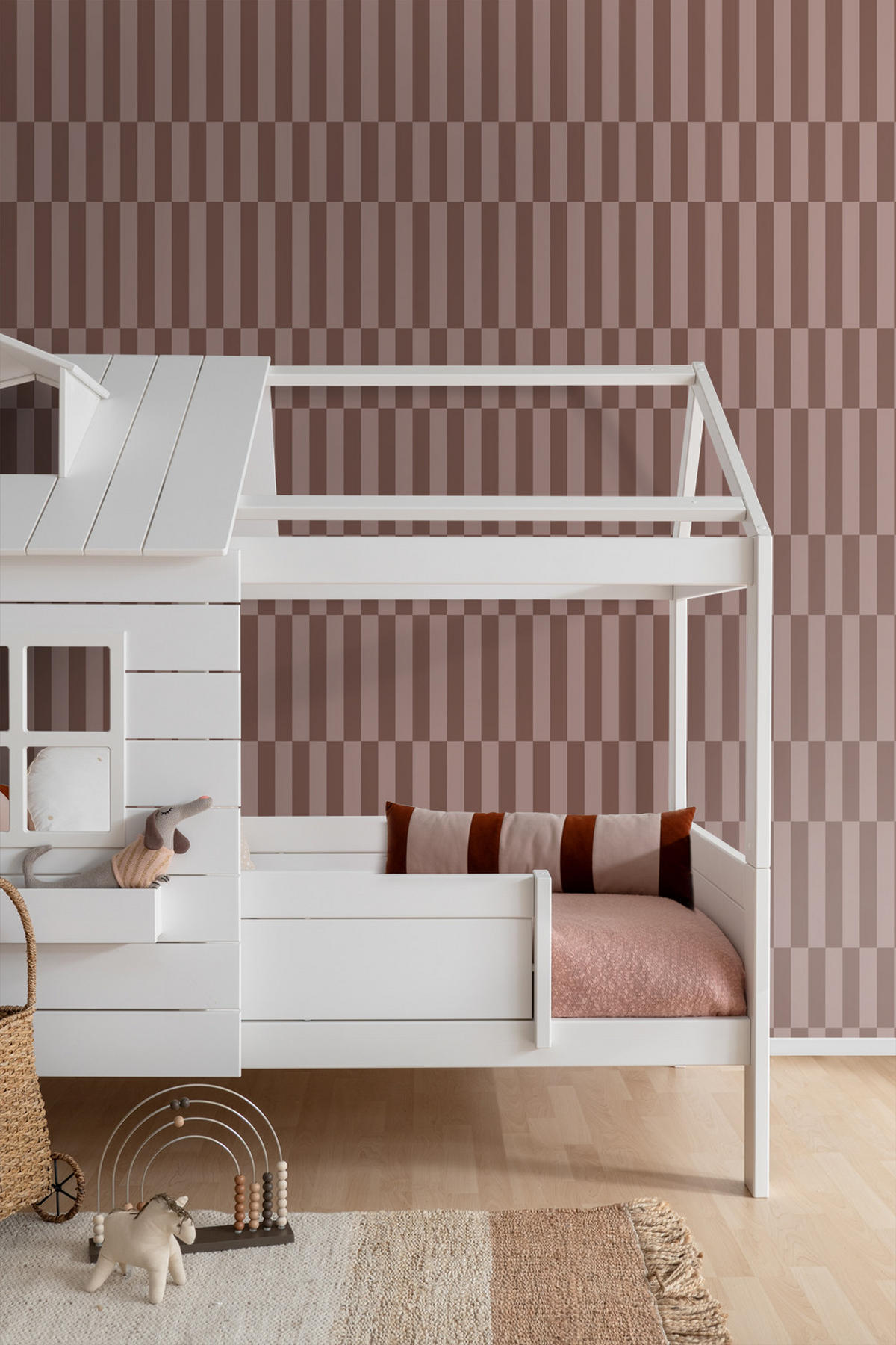 TAPETE Streifen 53 cm x 10.05 m - Lila, Papier (53/1000cm) - ESTAhome