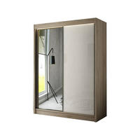 SCHIEBETÜRENSCHRANK ELIS - Weiß/Sonoma Eiche, Holzwerkstoff (150/215/61cm) - Meblini