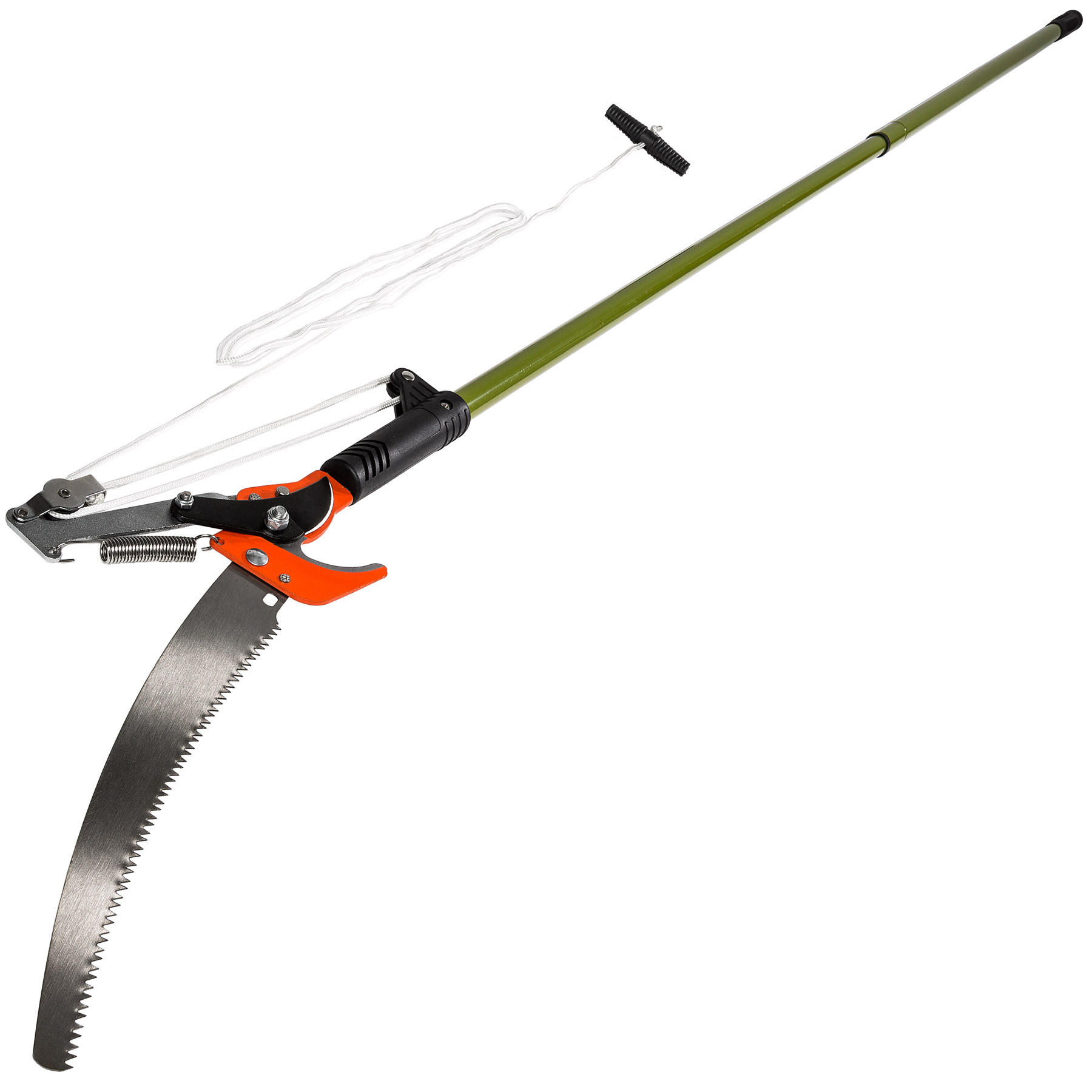 TELESKOP-ASTSCHERE ,rutschfester Griff,grün - Grün, Metall (35/3/260cm) - tectake