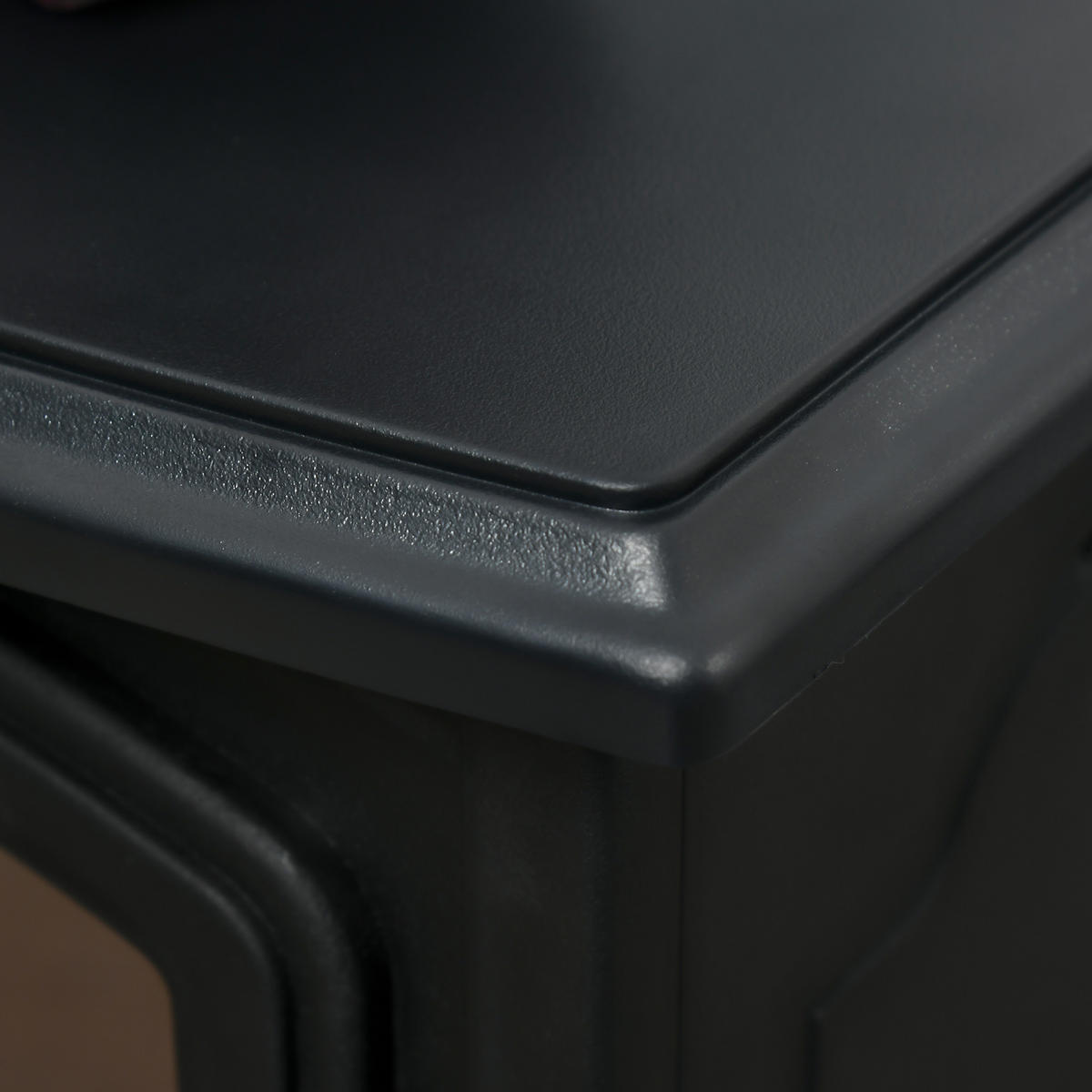 ELEKTROKAMIN, Standkamin mit LED-Flammeneffekt, 2000W Kaminofen, Metall, Schwarz - Schwarz, Kunststoff (24/45.5/36.5cm) - HOMCOM
