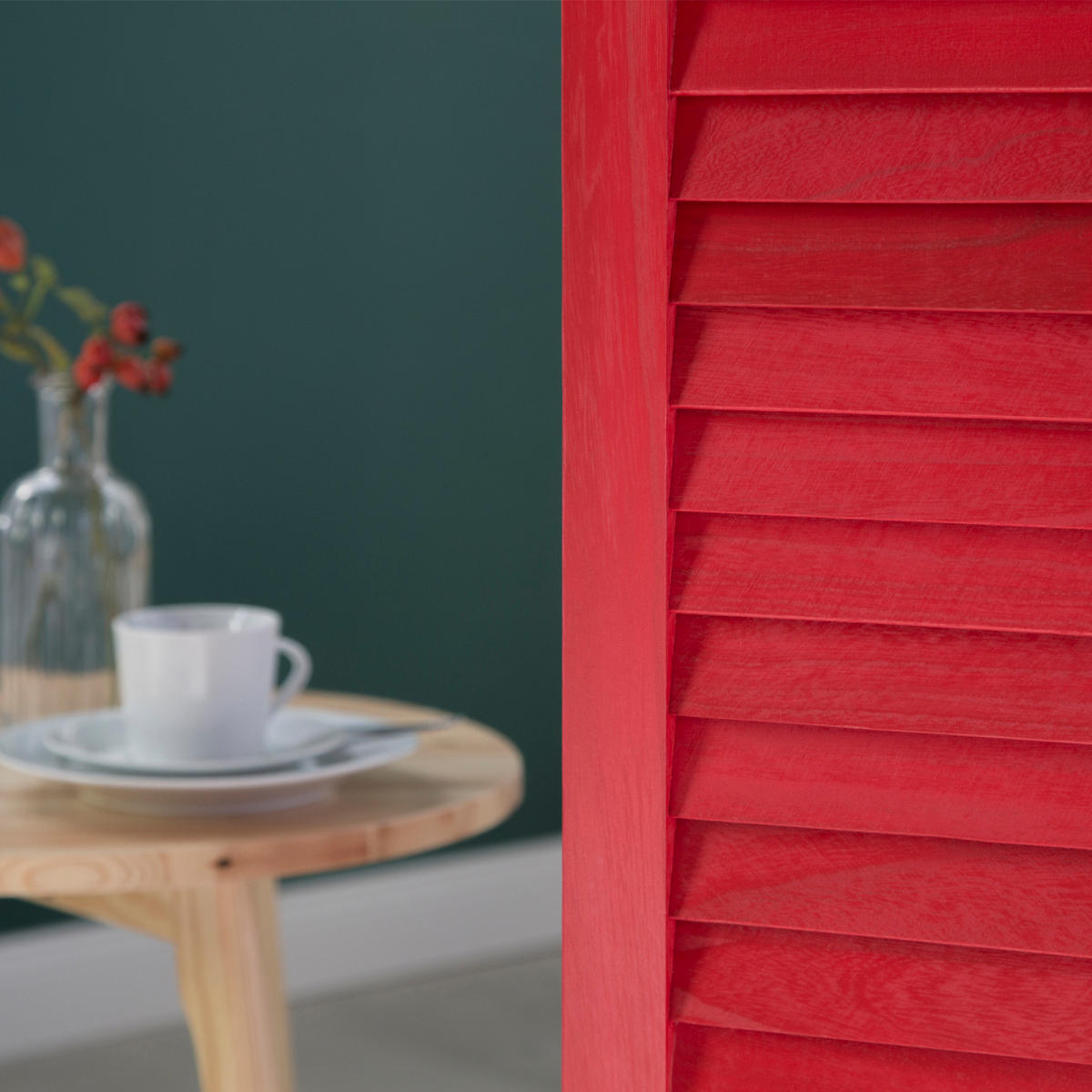 PARAVENT 3-tlg. 105/130 cm Weiß maritim - Weiß, Holz (105/130/1cm) - Homestyle4u