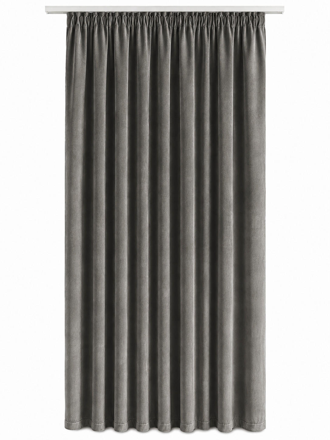 VORHANG Kräuselband Samt 140/145 cm taupe - Taupe, Textil (140/145cm) - TiborTex