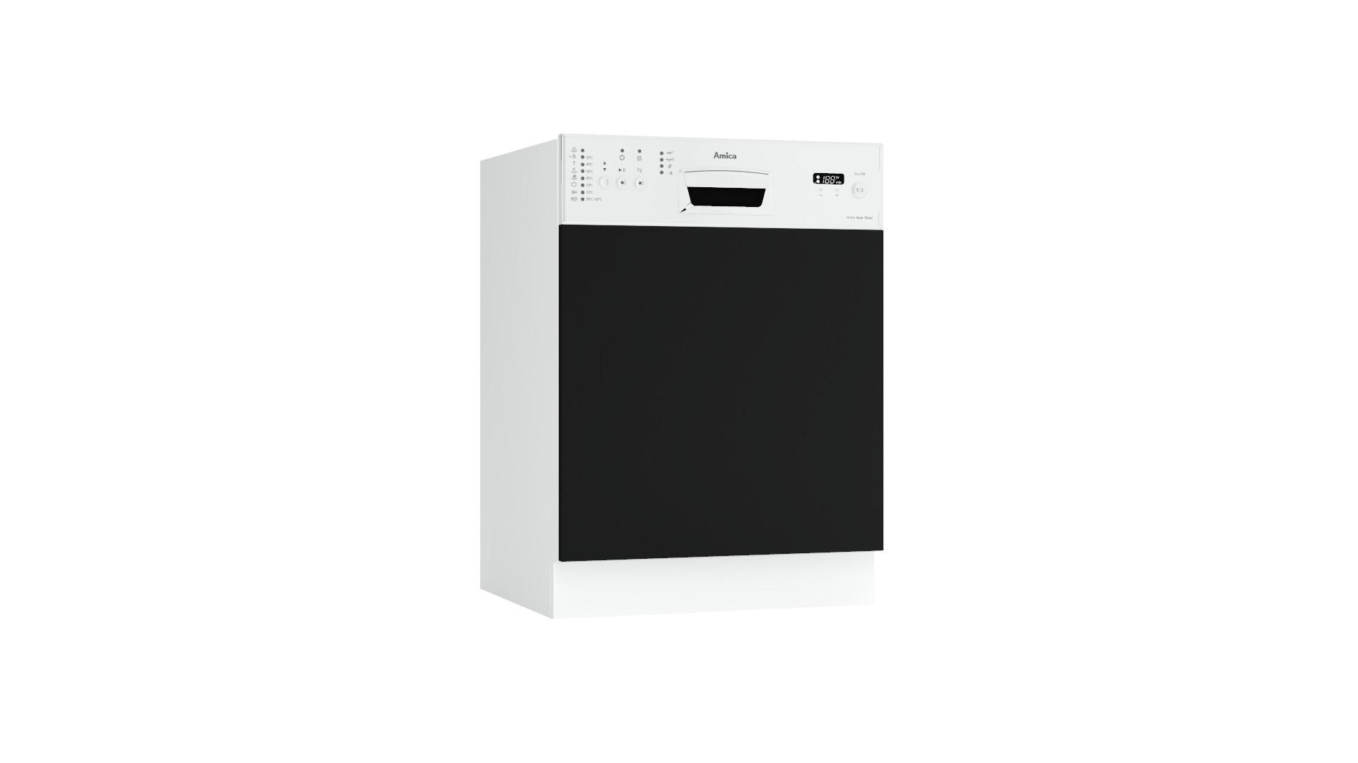 FRONTBLENDE FZ 60 PO - Morvex - Elegante Geräte-Front - Schwarz, Holz (59.6/57/1.9cm) - ROYAL24_MARKT