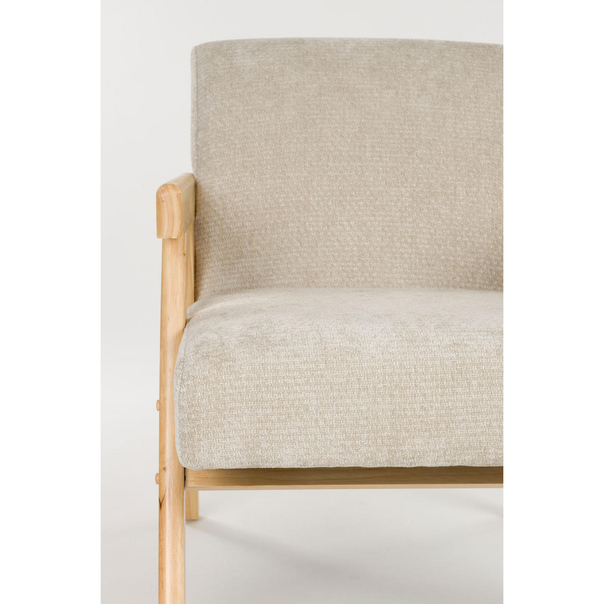 SESSEL Panadero Natural/ Beige - Beige, Textil (61/73/71.5cm) - Housecraft Living