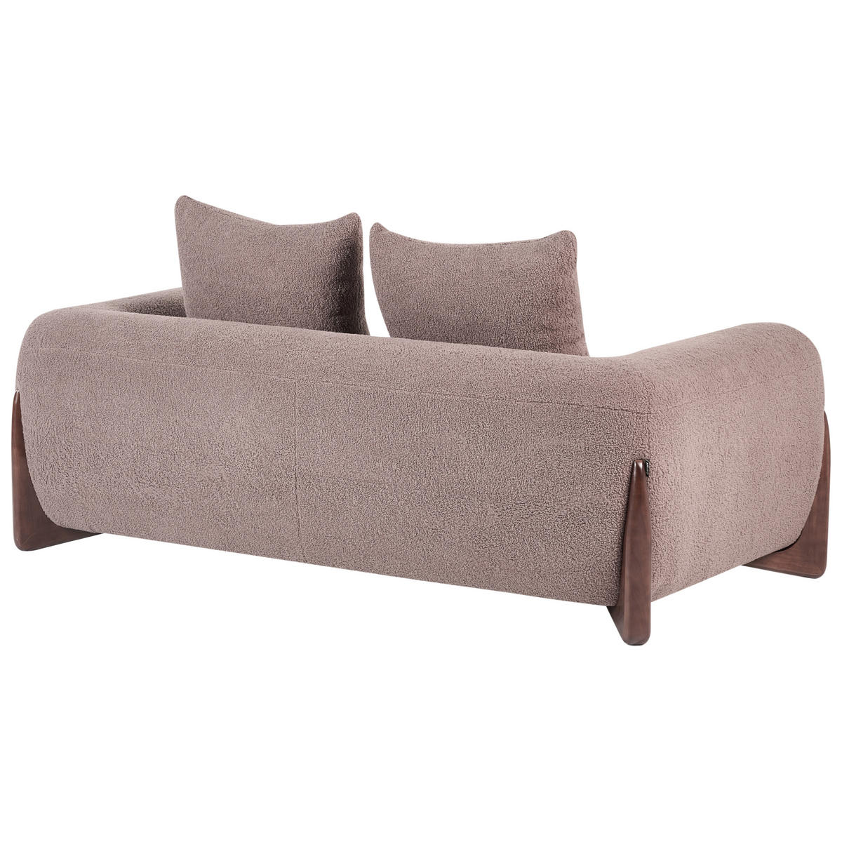 2-SITZER-SOFA Bouclé Braun Vinliden - Braun, Textil (180/62/87cm) - Beliani