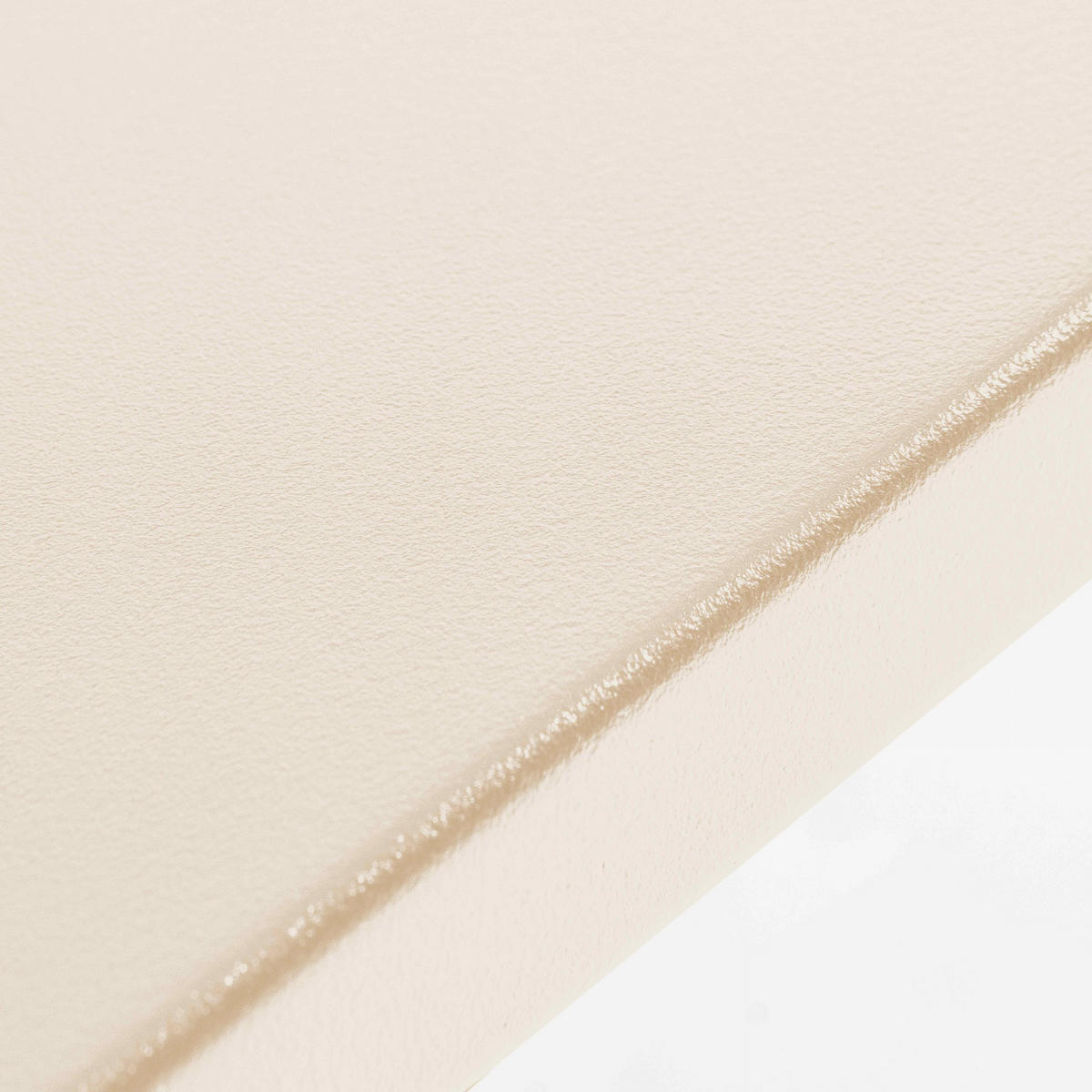 GARTENTISCH , Elfenbeinfarbe - Creme, Metall (180/90/72cm) - Oviala