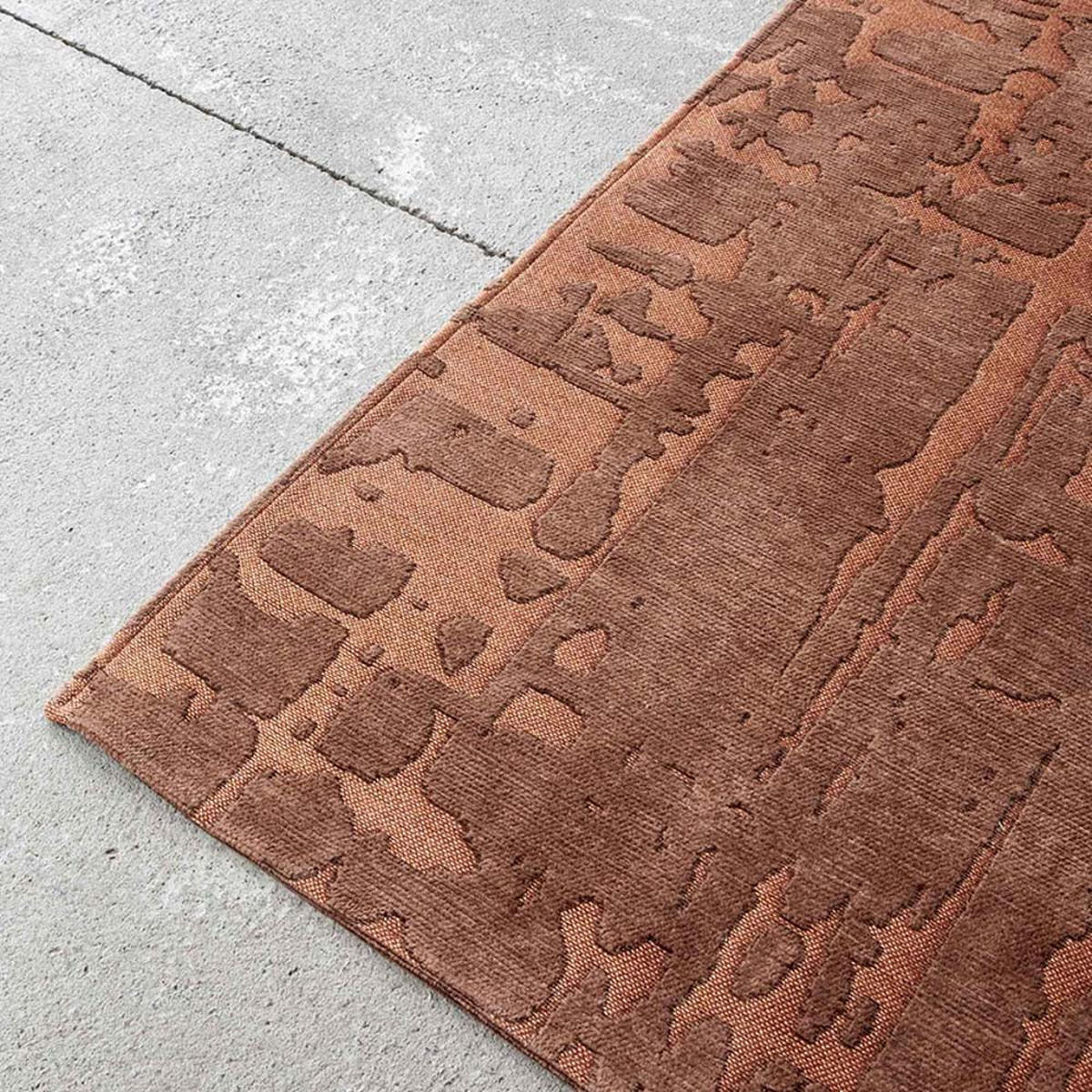 TEPPICH Za Copper Structures Baobab 140/200 cm - Pink, Kunststoff/Textil (140/200cm) - Louis De Poortere