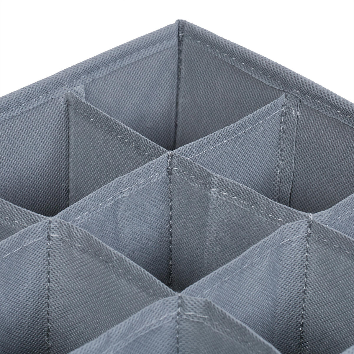 4XORGANIZÉR na bielizeň - sivá, textil/plast (29/9/29cm) - Relaxdays