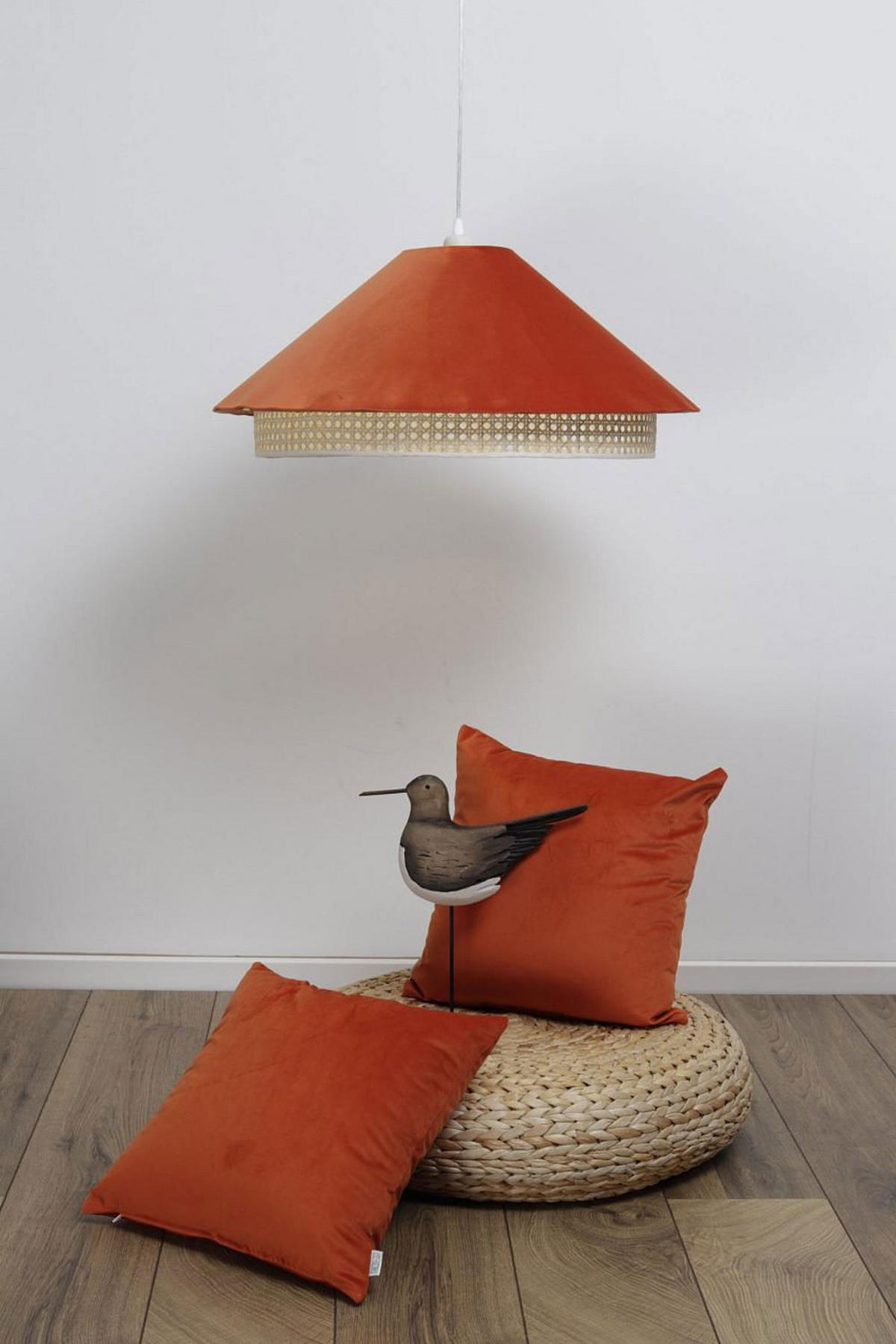 HÄNGELEUCHTE Orange 60/25 cm - Orange, Kunststoff (60/1.3/25cm) - ONZENO