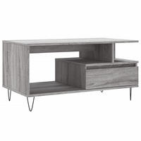 COUCHTISCH Grau Sonoma 90x49x45 cm Holzwerkstoff - Grau, Holzwerkstoff (49/90/45cm) - furnicato