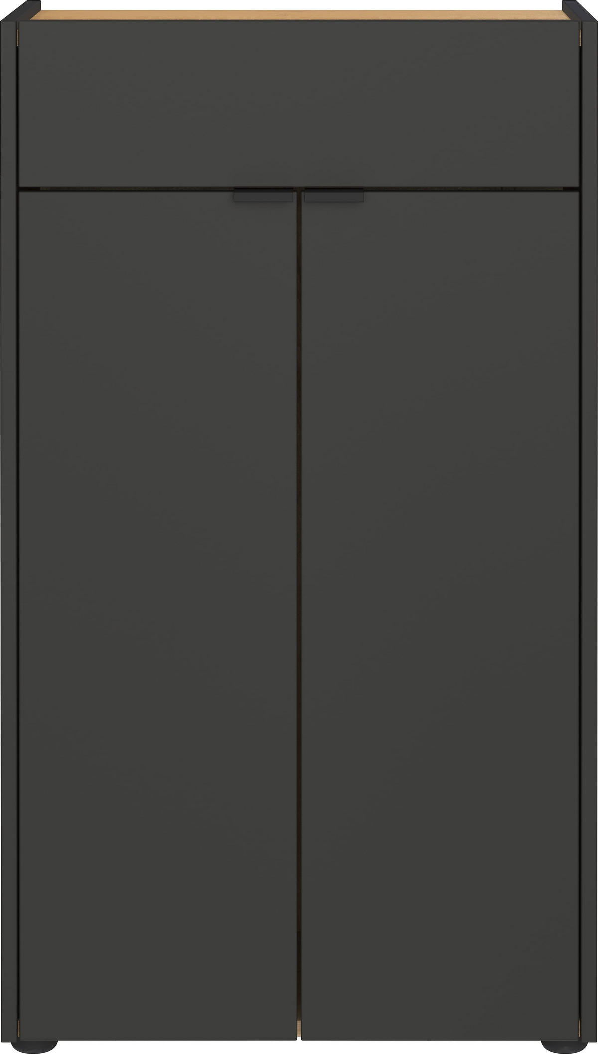 KOMMODE Kratzfest Eiche Schublade Bad AVIS, Grau-Beige 60x34x98 cm - Grau, Holz/Metall (60/98/34cm) - KADIMA DESIGN