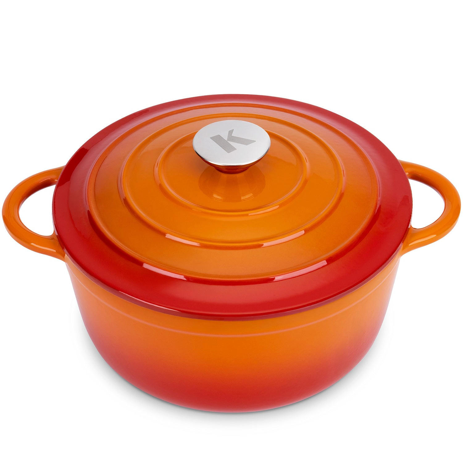 BRÄTER Gusseisen 5 L - Orange, Metall (33.5/26/17.5cm) - KLAMER