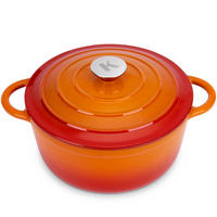 BRÄTER Gusseisen 5 L - Orange, Metall (33.5/26/17.5cm) - KLAMER