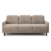 SCHLAFSOFA Hamiel Beige Cordbezug 212 cm - Beige/Schwarz, Holz/Textil (212/87/97cm) - Selsey