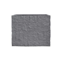 PFLANZKASTEN The Rock 33x83x73 cm, Grau, Fiberstone - Anthrazit, Kunststoff (83/73/33cm) - dasmöbelwerk