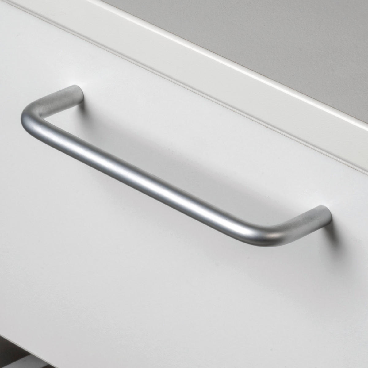 MÖBELGRIFFE Coimbra, L104mm, 96mm Achsenabstand, Stahl, matt verchromt 20er-set - Nickelfarben, Metall (14/5/25cm) - EMUCA