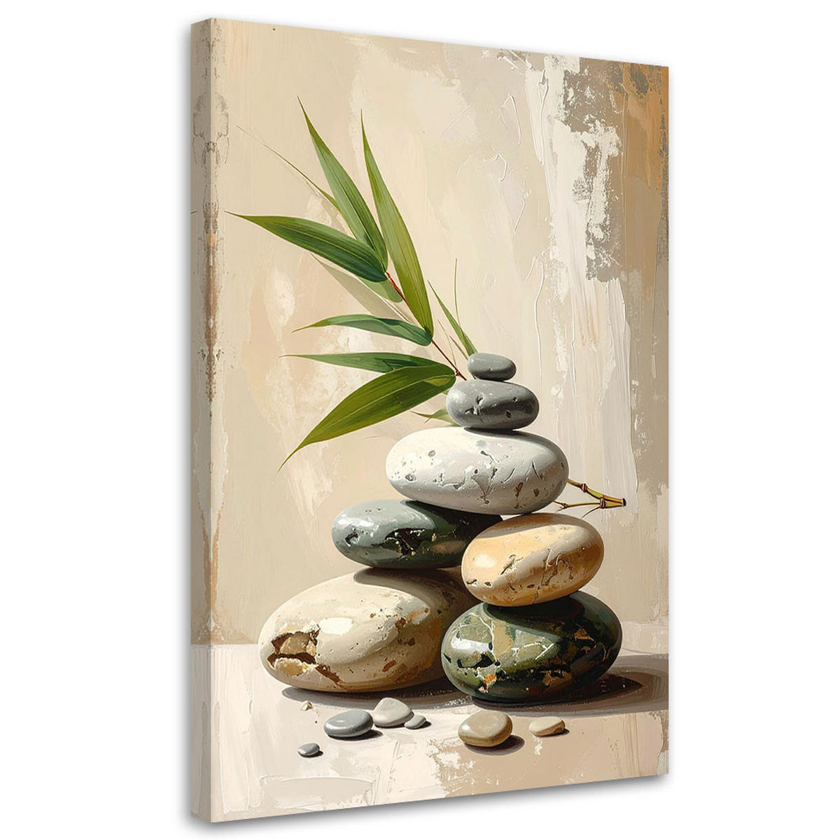 LEINWANDBILD Zen und Orientalisch 40x60cm - Beige, Textil (40/60cm) - Feeby