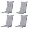 GARTENSTUHLKISSEN Panama 123/50 cm 4er-Set - Hellgrau, Textil (50/7/123cm) - Madison