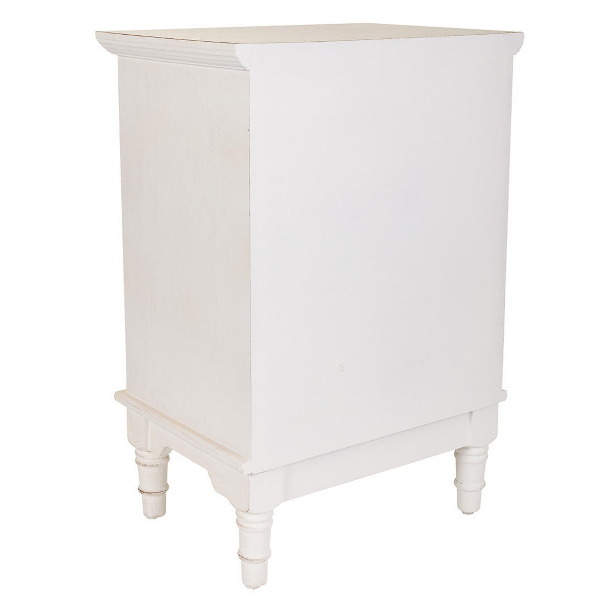 NACHTTISCH aus Holz, weiß, 46x33x67cm - Weiß, Holz (46/67/32.5cm) - Wanderlust