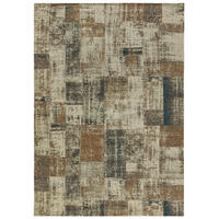 FLACHGEWEBETEPPICH Frencie Beige/Blau 80x165 cm - Beige, Textil (80/165cm) - benuta Nest