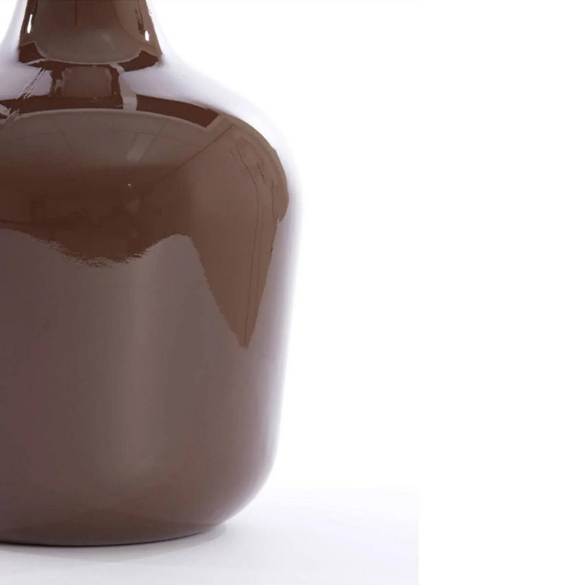 GLASVASE INCA Ø27x42 cm, Glas, Braun - Braun, Glas (27/42cm) - Light & Living