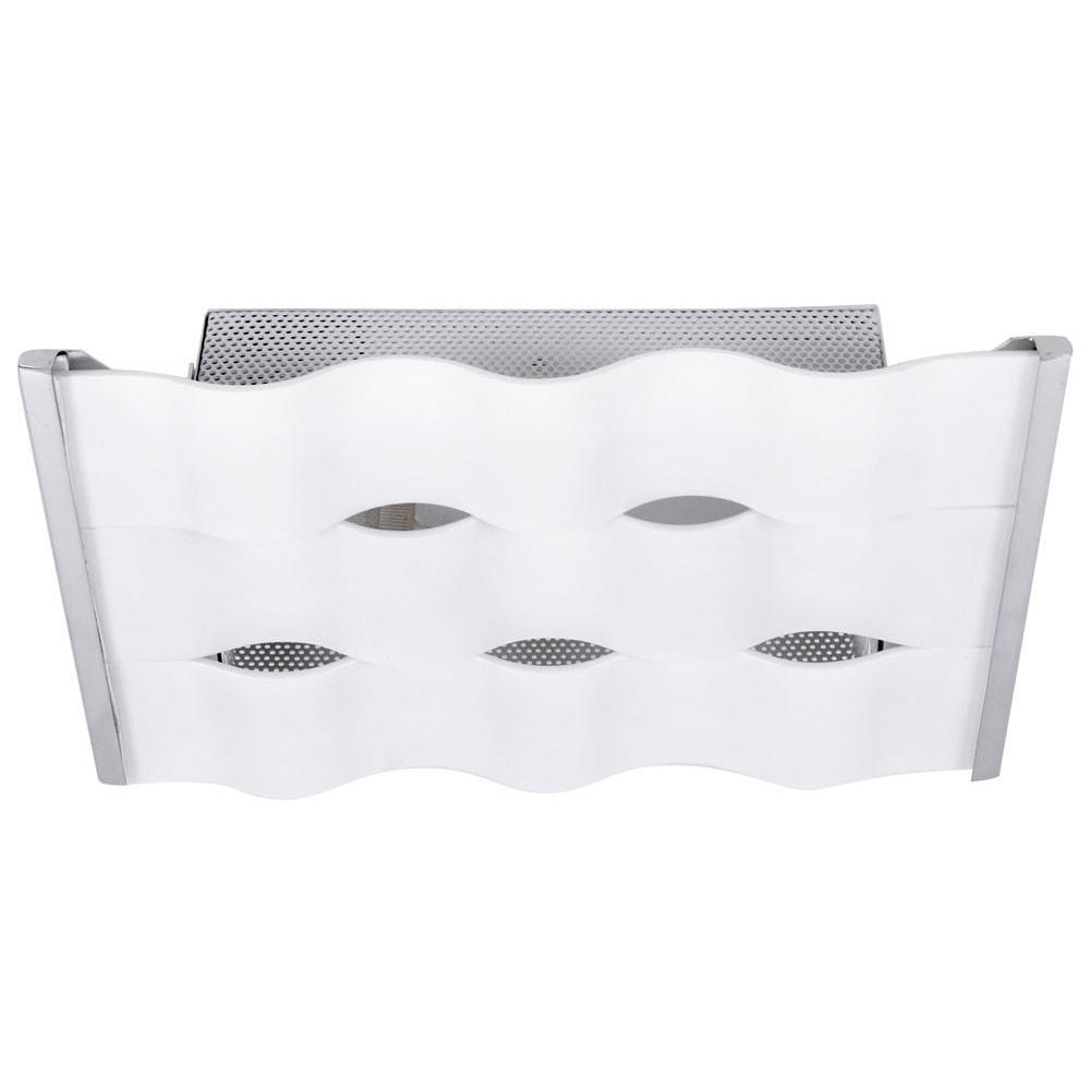 DECKENLEUCHTE Metall Weiß Opalglas - Weiß, Glas (30/30/18cm) - Globo Lighting