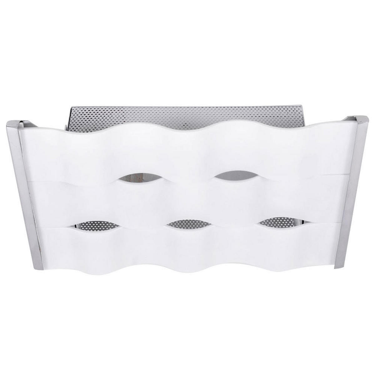 DECKENLEUCHTE Metall Weiß Opalglas - Weiß, Glas (30/30/18cm) - Globo Lighting