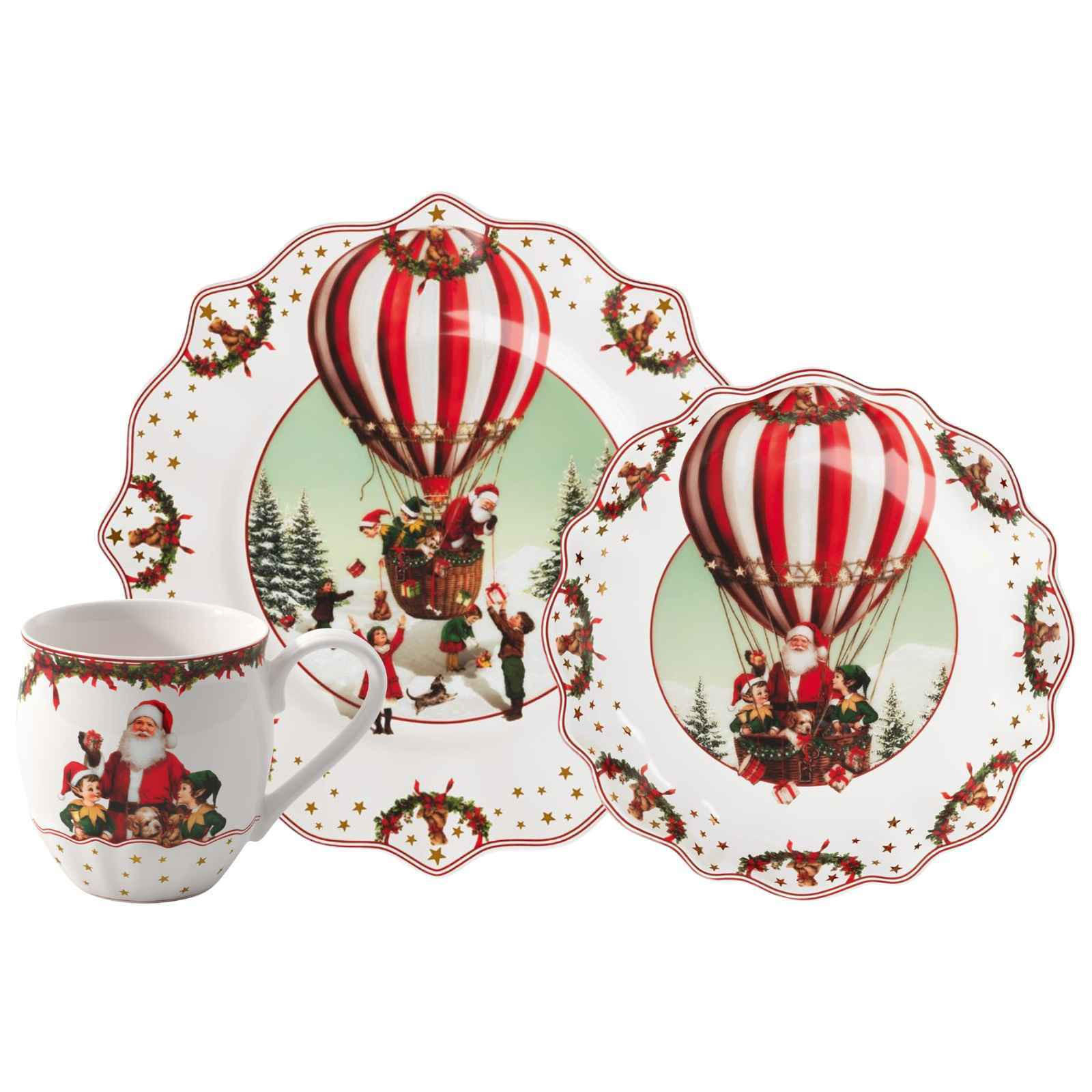 FRÜHSTÜCKS-SET Annual Christmas Edition bunt 3-tlg. - Multicolor, Keramik (2/2/2cm) - Villeroy & Boch