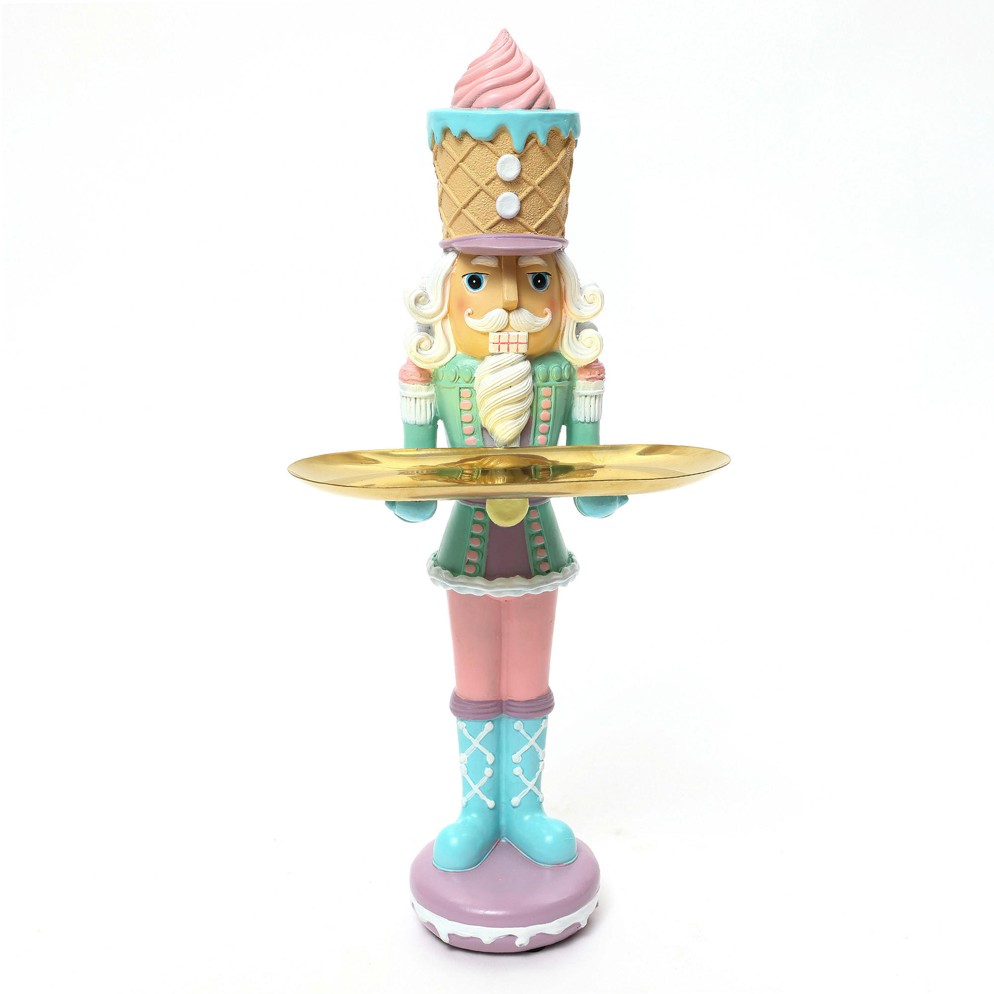 NUSSKNACKER Figur B17.6 x T13.6 x H40 cm - Altrosa, Naturmaterialien (13.6/40/17.6cm)
