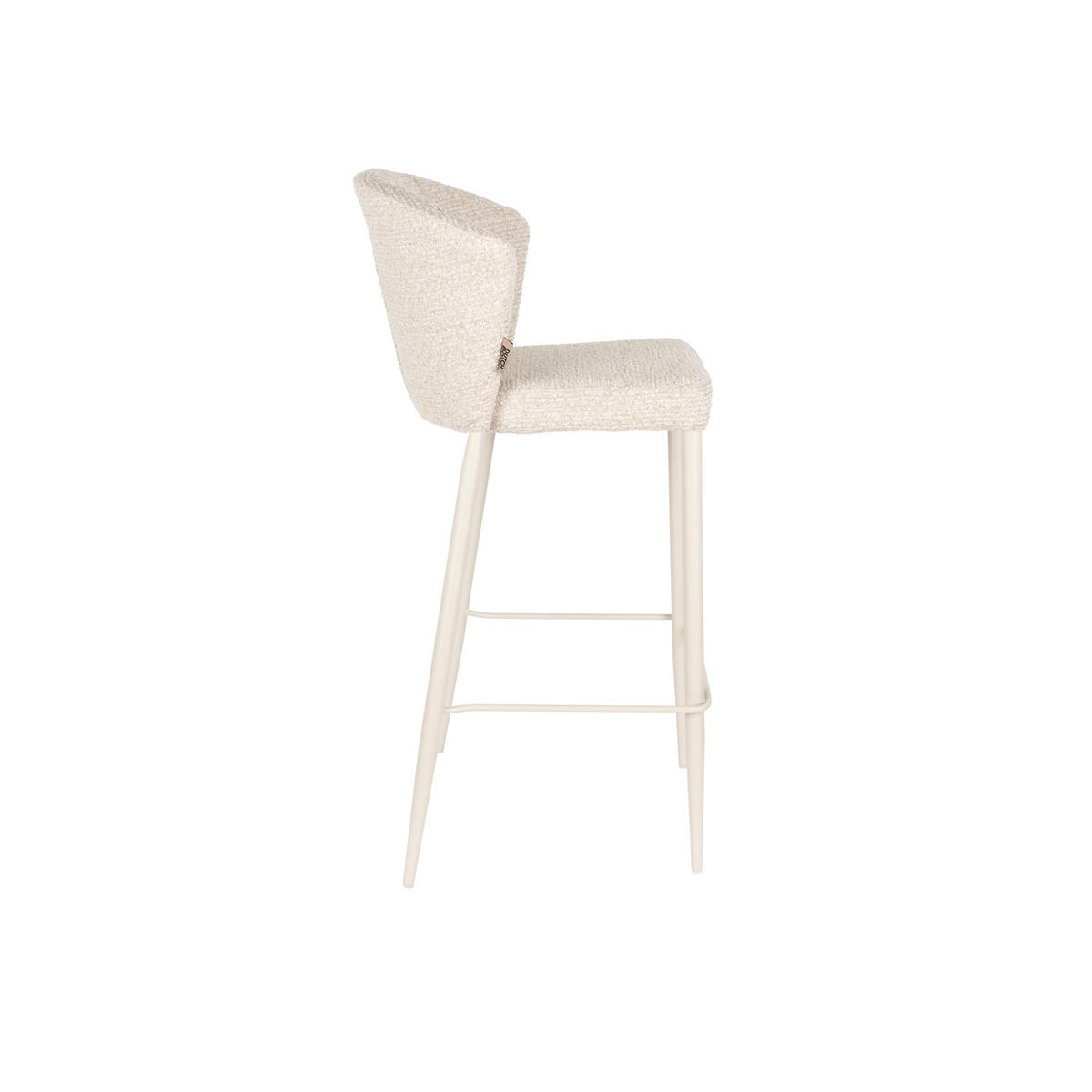 BARHOCKER Georgia Rückenlehne 73 cm Beige - 2 er Set - Beige, Holz (53.5/101/56cm) - Dutchbone
