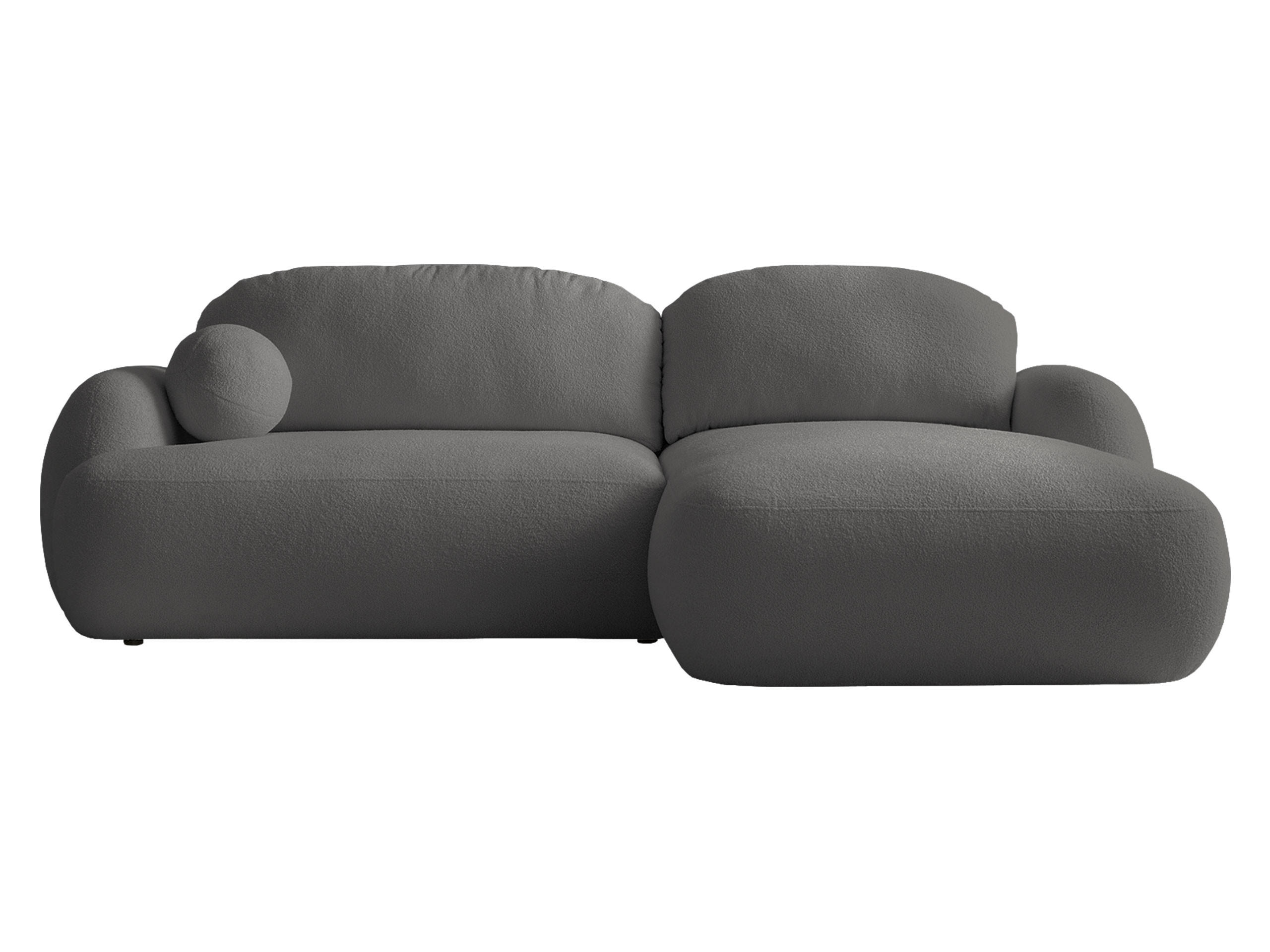 ECKSOFA Mayo, Seite: Rechts - Schwarz/Grau, Holz/Kunststoff (275/175cm) - MIRJAN24