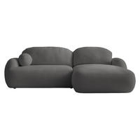 ECKSOFA Mayo, Seite: Rechts - Schwarz/Grau, Holz/Kunststoff (275/175cm) - MIRJAN24