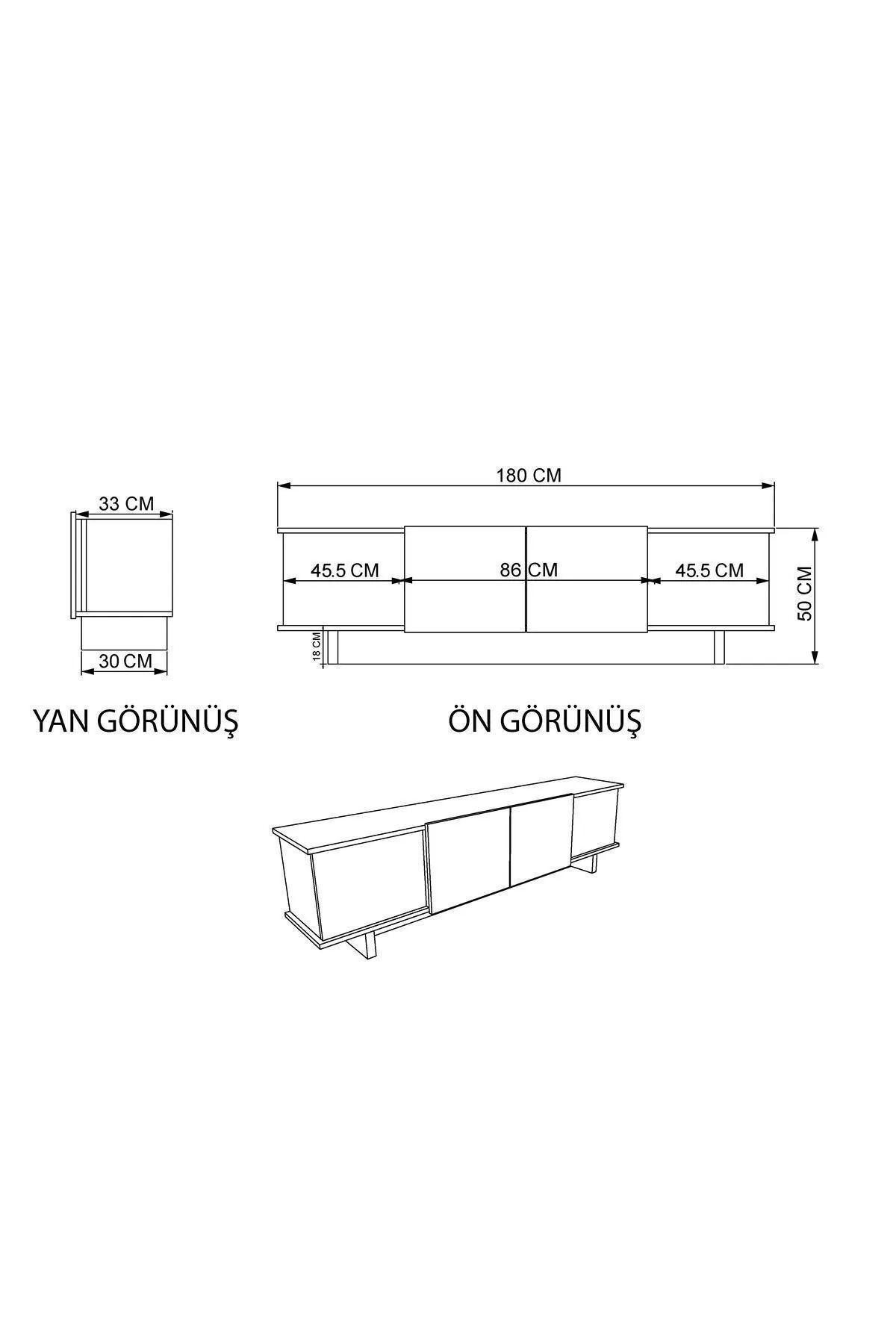 TV-MÖBEL diana beige - Beige, Holz (33/50/180cm) - Habitat Garten