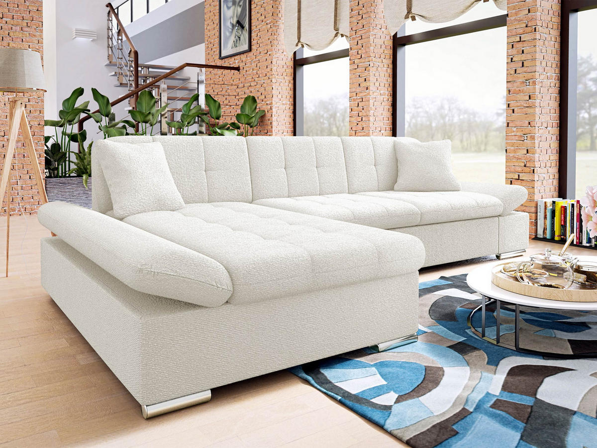 ECKSOFA Malwi, Seite: Links - Kaschmir, Holz/Textil (278/161cm) - MIRJAN24