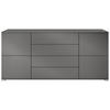 SIDEBOARD Rova Anthrazit matt - Anthrazit, Holzwerkstoff (166.5/75.5/35cm) - Vladon