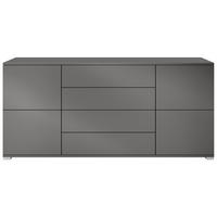 SIDEBOARD Rova Anthrazit matt - Anthrazit, Holzwerkstoff (166.5/75.5/35cm) - Vladon