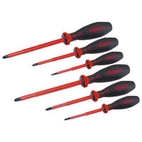 KREUZSCHLITZ-SCHRAUBENDREHER-SATZ, VDE-isoliert, 6-teilig - Multicolor, Kunststoff (320/160/40cm) - Cimco