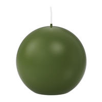 KUGELKERZEN Olive Ø 70 mm, 12 Stück - Olivgrün, Paraffin (7/7/7cm) - Wiedemann Kerzen
