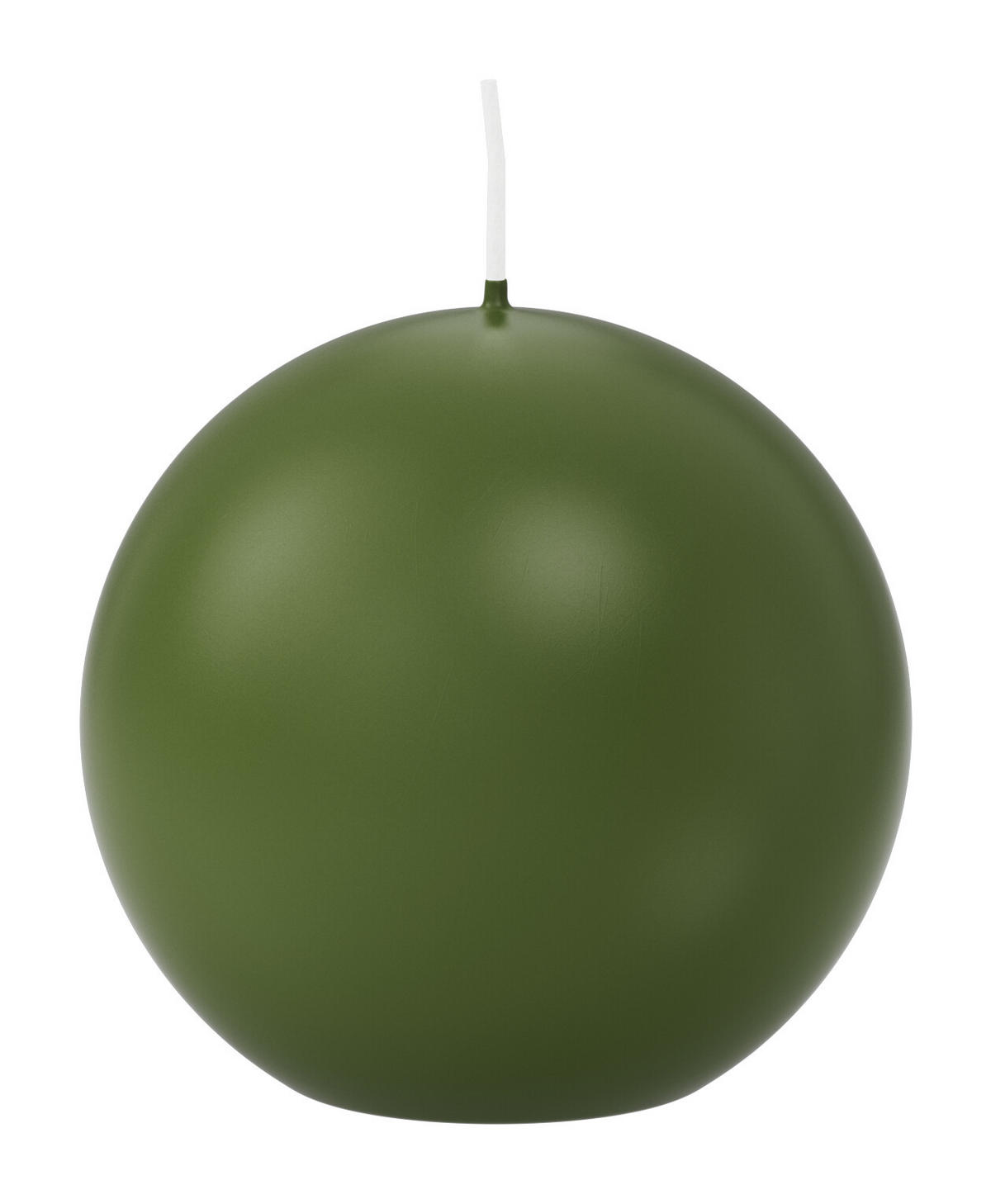 KUGELKERZEN Olive Ø 70 mm, 12 Stück - Olivgrün, Paraffin (7/7/7cm) - Wiedemann Kerzen