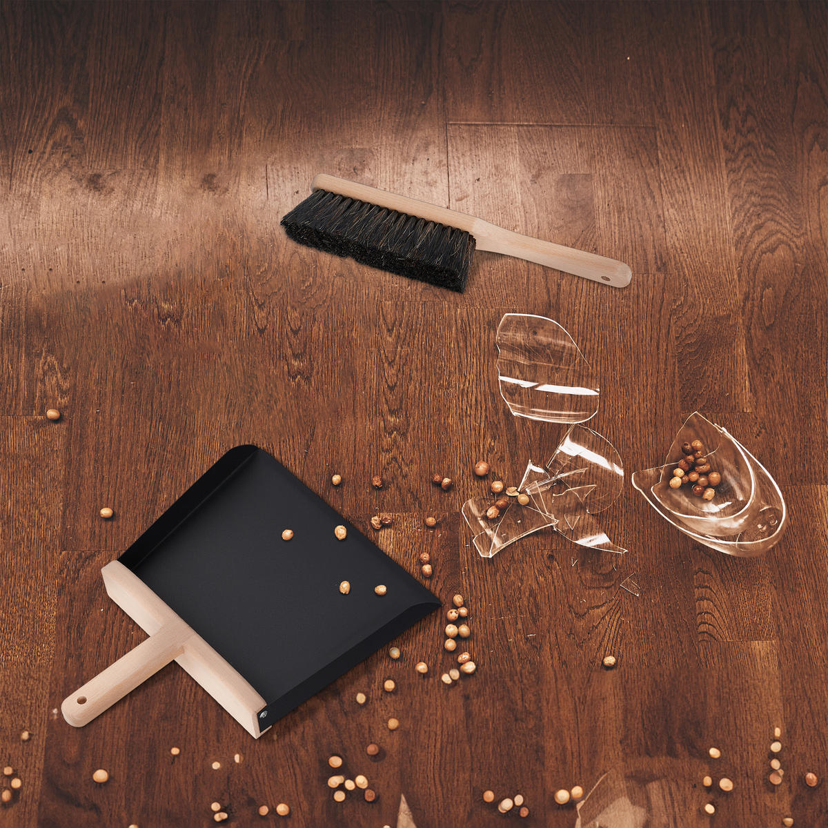 KEHRGARNITUR - Multicolor, Holz/Textil (24/6/31cm) - Relaxdays